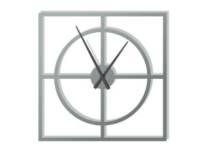 Wanduhr Simple 70 cm - silber