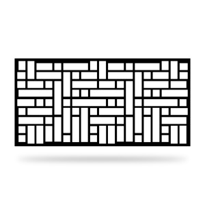 Zaunelement mit Dekor Geo 30