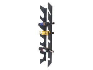 Hängendes Weinregal Medoc 6 Flaschen 100 cm - schwarz matt