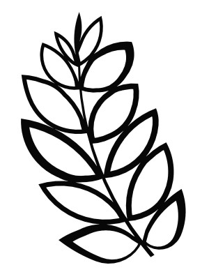 Rankhilfe Floral L 55×98 cm - schwarz matt