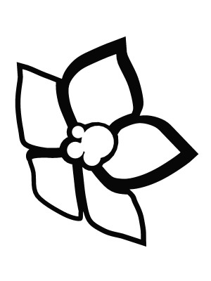 Rankhilfe Floral S 49×49 cm - schwarz matt