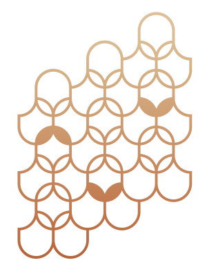 Rankhilfe Orient L 69×98 cm - kupfer