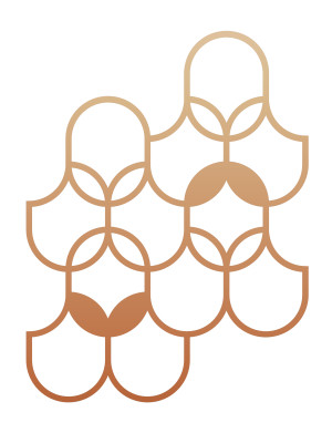 Rankhilfe Orient S 49×64 cm - kupfer