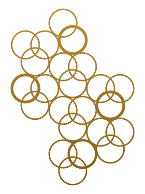 Rankhilfe Metall Kulos L 67×95 cm - gold