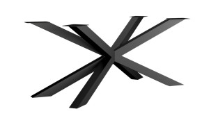 Kreuz Tischgestell Schmal Loft Spinne L - kupfer