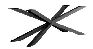 Kreuz Tischgestell Schmal Loft Spinne XL - kupfer