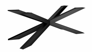 Tischbein aus Metall Spinne XXL - silber