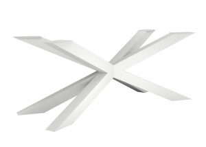 Tischbein aus Metall Spinne Heavy XL - weiß matt