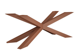 Tischbein aus Metall Spinne Heavy XL - kupfer