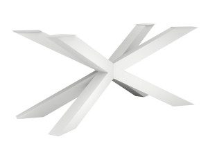 Tischbein aus Metall Spinne Heavy L - weiß matt