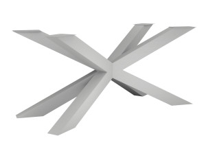 Tischbein aus Metall Spinne Heavy L - silber