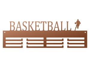Medaillenhalter Basketball 40 cm - kupfer