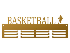 Medaillenhalter Basketball 40 cm - gold