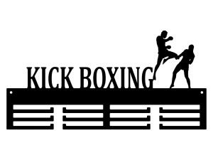 Medaillenhalter Kick boxing 40 cm - gold