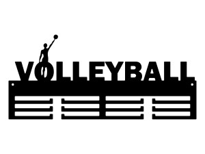 Medaillenhalter Volleyball 40 cm - kupfer