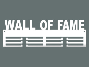 Medaillenhalter Wall of fame 40 cm - weiß matt