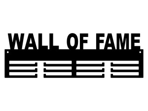 Medaillenhalter Wall of fame 40 cm - schwarz matt