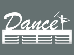Medaillenhalter Dance II 40 cm - weiß matt