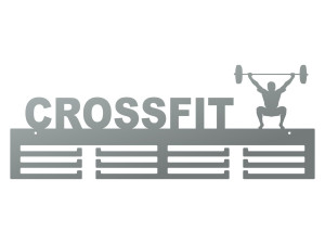 Medaillenhalter Crossfit I 60 cm - silber