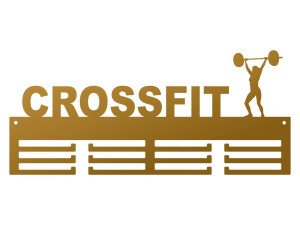 Medaillenhalter Crossfit III 40 cm - gold