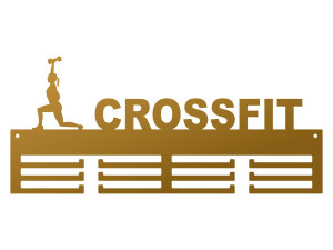 Medaillenhalter Crossfit IV 40 cm - gold