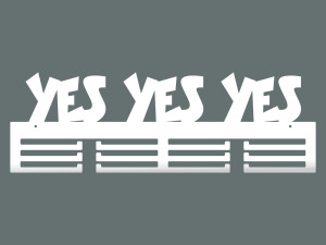 Medaillenhalter Yes yes yes 60 cm - weiß matt