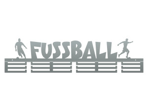 Medaillenhalter Fussball 80 cm - silber