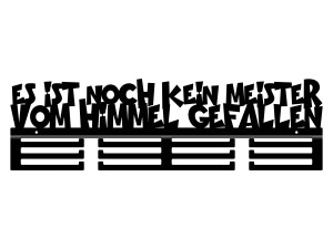 Medaillenhalter Es ist noch kein 60 cm - schwarz matt