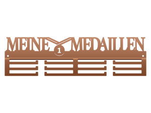 Medaillenhalter Meine Medaillen 40 cm - kupfer