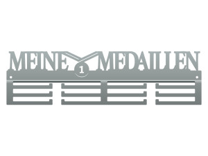 Medaillenhalter Meine Medaillen 40 cm - silber