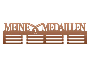 Medaillenhalter Meine Medaillen 60 cm - kupfer