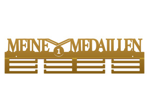 Medaillenhalter Meine Medaillen 60 cm - gold