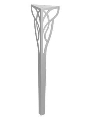 Tischbein Louis 72 cm - silber
