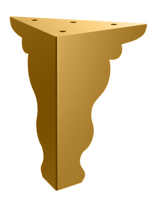 Möbelfuß Palace 15 cm - gold