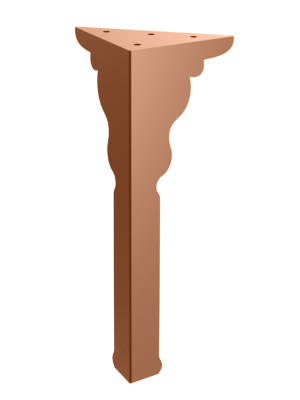 Möbelbein Palace 30 cm - kupfer