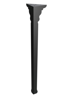 Tischbein Palace 72 cm - schwarz matt