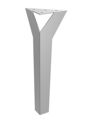 Möbelbein Moderna 30 cm - silber