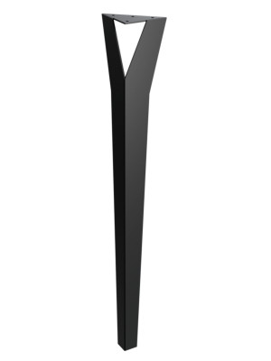 Tischbein Moderna 72 cm - schwarz matt
