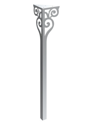Tischbein Sara Chrom 72 cm