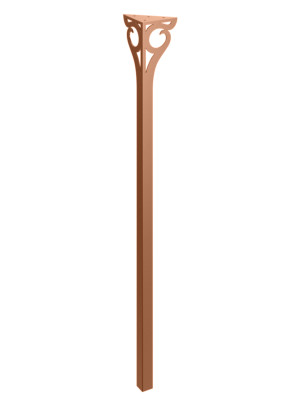 Konsolentischbein Gian 90 cm - kupfer