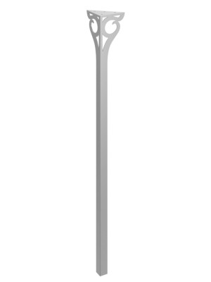 Konsolentischbein Gian 90 cm - silber