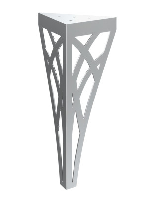 Couchtischbein Tracery Chrom 40 cm