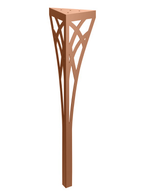 Tischbein Tracery 72 cm - kupfer