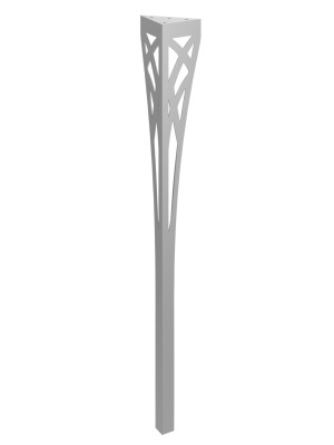 Konsolentischbein Tracery 90 cm - silber