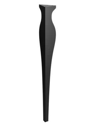 Konsolentischbein Ernest 90 cm - schwarz matt