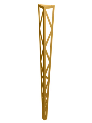 Konsolentischbein Polygon 90 cm - gold