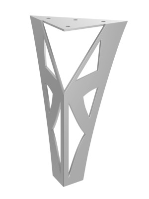 Schrankfuß Lobster 20 cm - silber