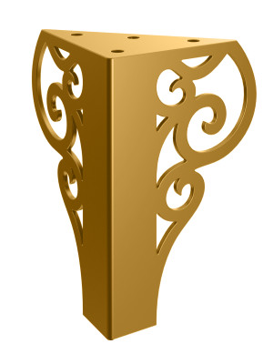 Möbelfuß Royal 15 cm - gold