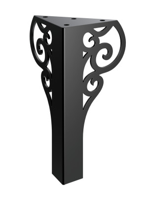 Schrankfuß Royal 20 cm - schwarz matt