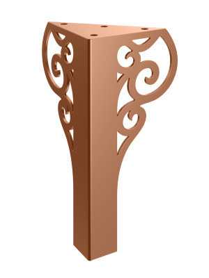 Schrankfuß Royal 20 cm - kupfer